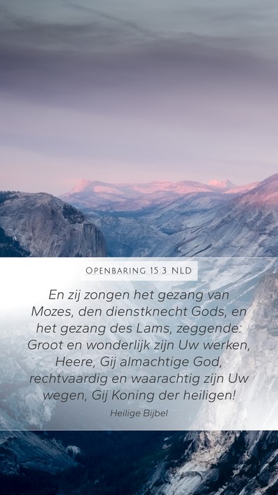 Openbaring 15:3 NLD Bible Verse Image
