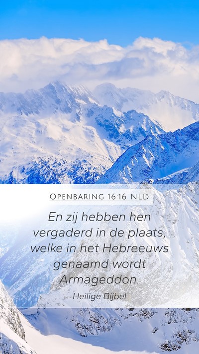 Openbaring 16:16 NLD Bible Verse Image