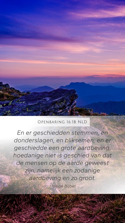 Openbaring 16:18 NLD Bible Verse Image