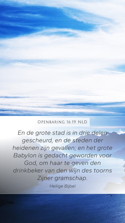 Openbaring 16:19 NLD Bible Verse Image