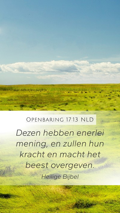 Openbaring 17:13 NLD Bible Verse Image