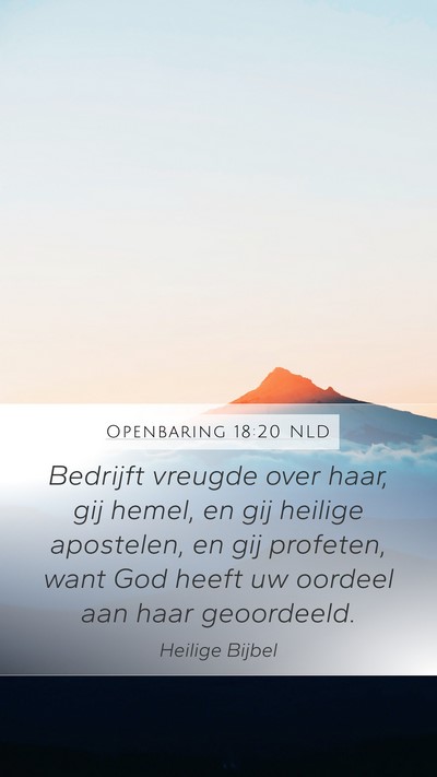 Openbaring 18:20 NLD Bible Verse Image