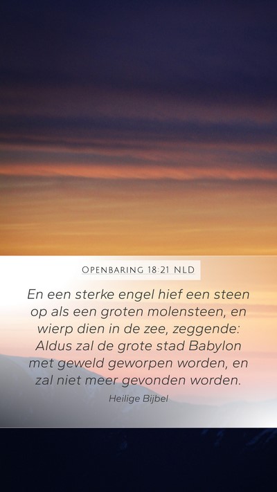 Openbaring 18:21 NLD Bible Verse Image