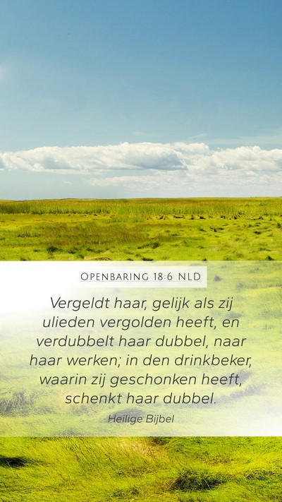 Openbaring 18:6 NLD Bible Verse Image