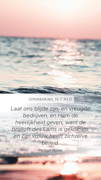 Openbaring 19:7 NLD Bible Verse Image