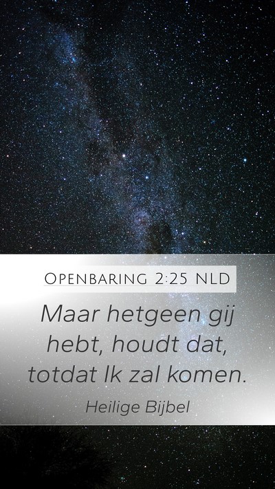 Openbaring 2:25 NLD Bible Verse Image