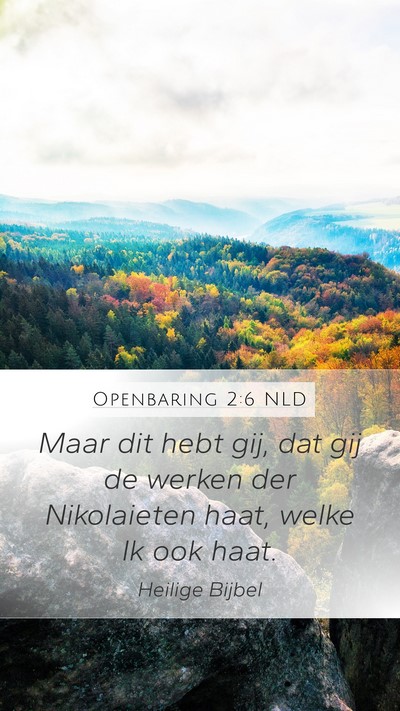 Openbaring 2:6 NLD Bible Verse Image