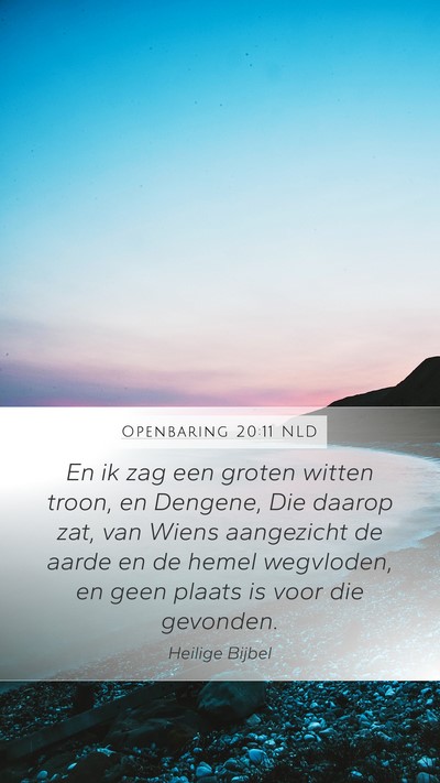 Openbaring 20:11 NLD Bible Verse Image