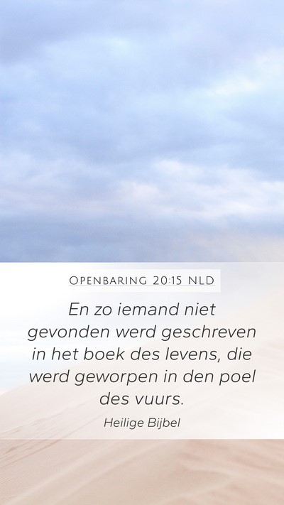 Openbaring 20:15 NLD Bible Verse Image