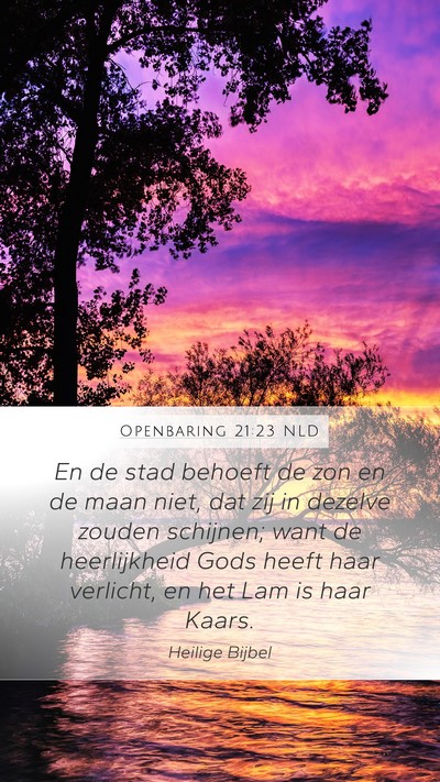 Openbaring 21:23 NLD Bible Verse Image