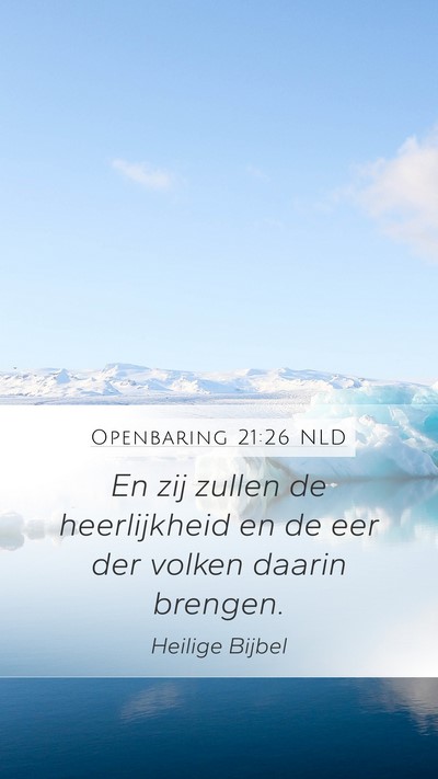 Openbaring 21:26 NLD Bible Verse Image