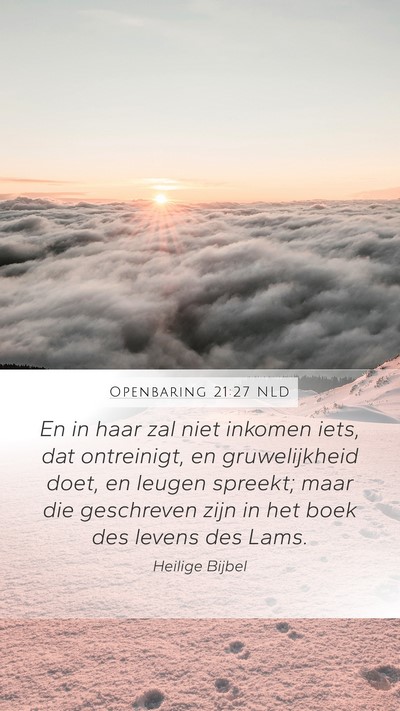 Openbaring 21:27 NLD Bible Verse Image