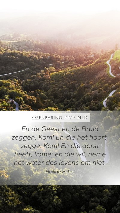 Openbaring 22:17 NLD Bible Verse Image