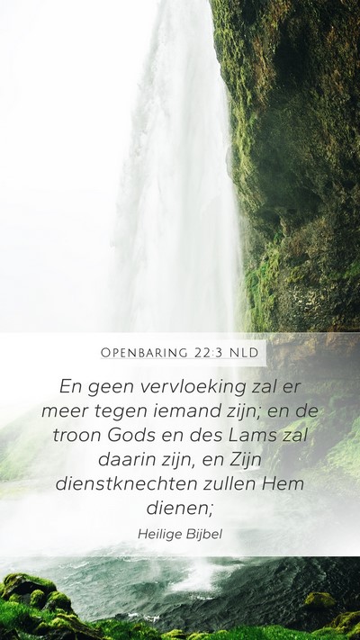 Openbaring 22:3 NLD Bible Verse Image
