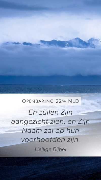 Openbaring 22:4 NLD Bible Verse Image