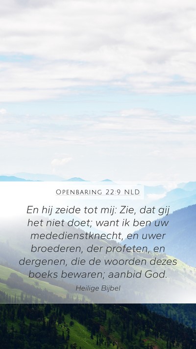Openbaring 22:9 NLD Bible Verse Image