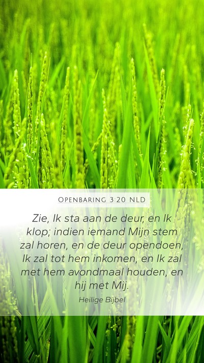 Openbaring 3:20 NLD Bible Verse Image