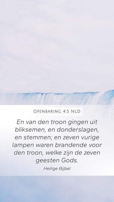 Openbaring 4:5 NLD Bible Verse Image