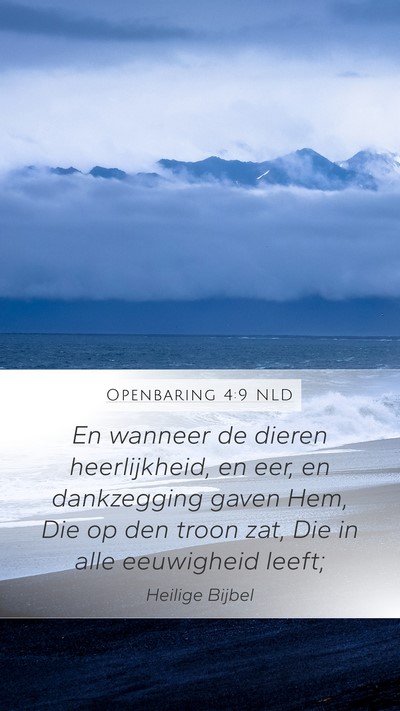 Openbaring 4:9 NLD Bible Verse Image