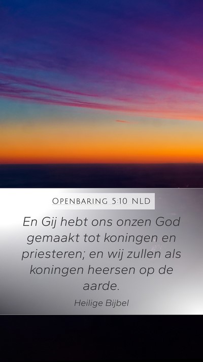 Openbaring 5:10 NLD Bible Verse Image
