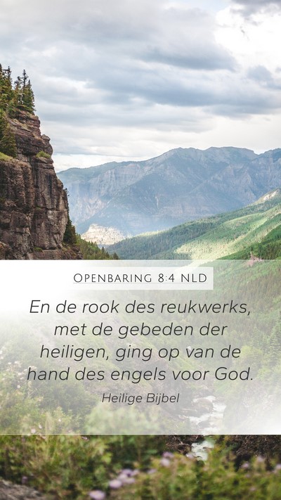 Openbaring 8:4 NLD Bible Verse Image
