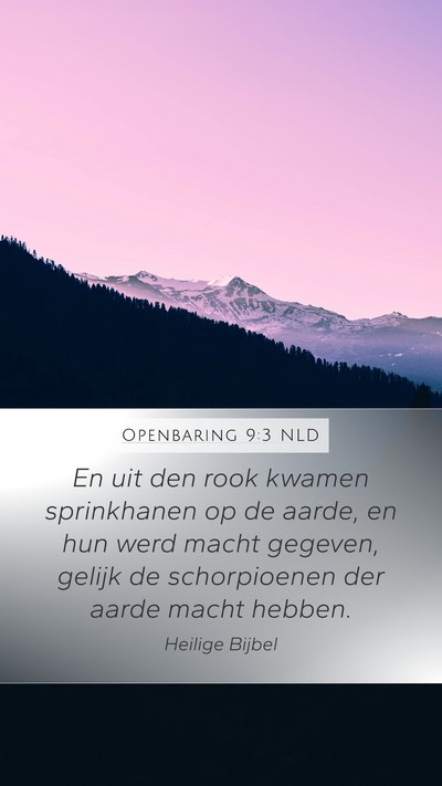 Openbaring 9:3 NLD Bible Verse Image