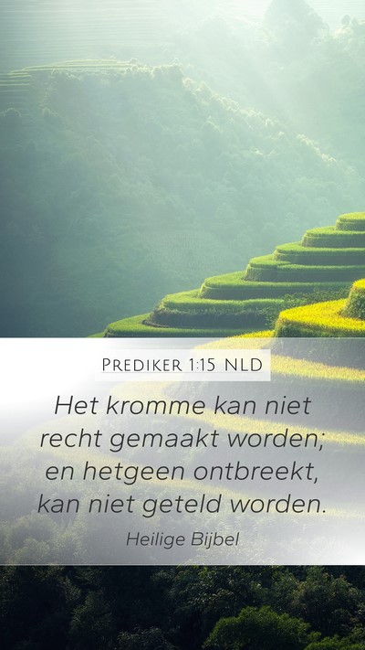 Prediker 1:15 NLD Bible Verse Image