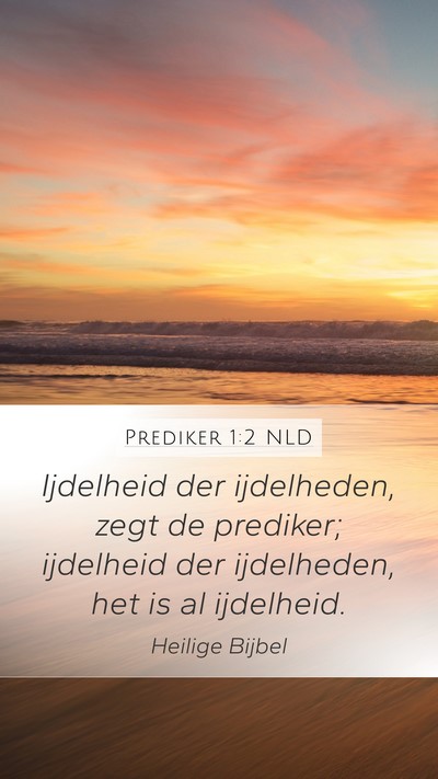 Prediker 1:2 NLD Bible Verse Image