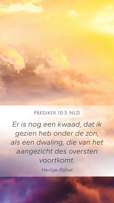 Prediker 10:5 NLD Bible Verse Image