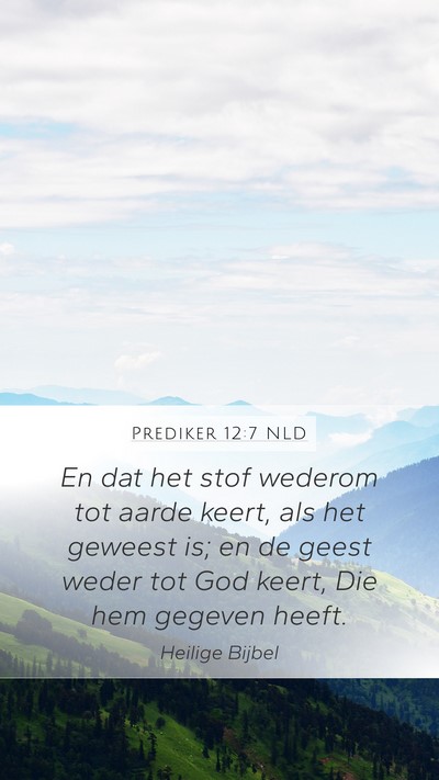 Prediker 12:7 NLD Bible Verse Image