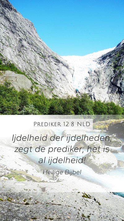 Prediker 12:8 NLD Bible Verse Image