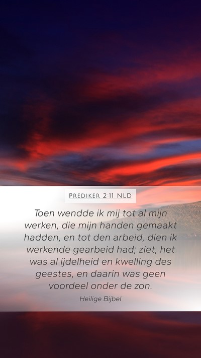 Prediker 2:11 NLD Bible Verse Image