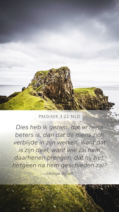 Prediker 3:22 NLD Bible Verse Image