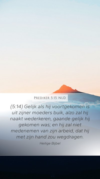 Prediker 5:15 NLD Bible Verse Image