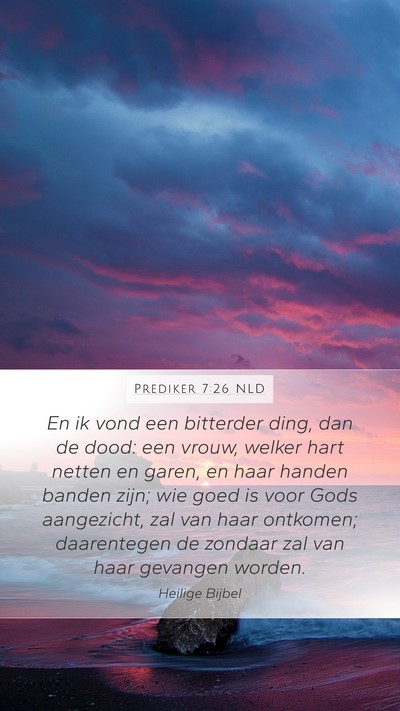 Prediker 7:26 NLD Bible Verse Image