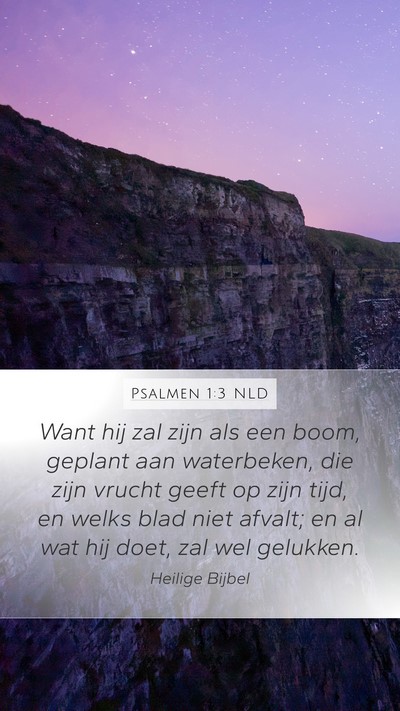 Psalmen 1:3 NLD Bible Verse Image