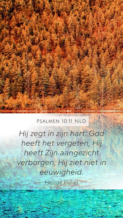 Psalmen 10:11 NLD Bible Verse Image