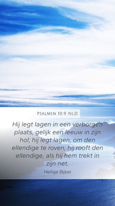 Psalmen 10:9 NLD Bible Verse Image