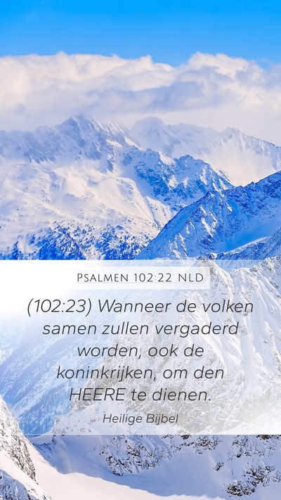 Psalmen 102:22 NLD Bible Verse Image