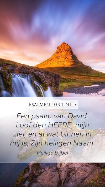 Psalmen 103:1 NLD Bible Verse Image