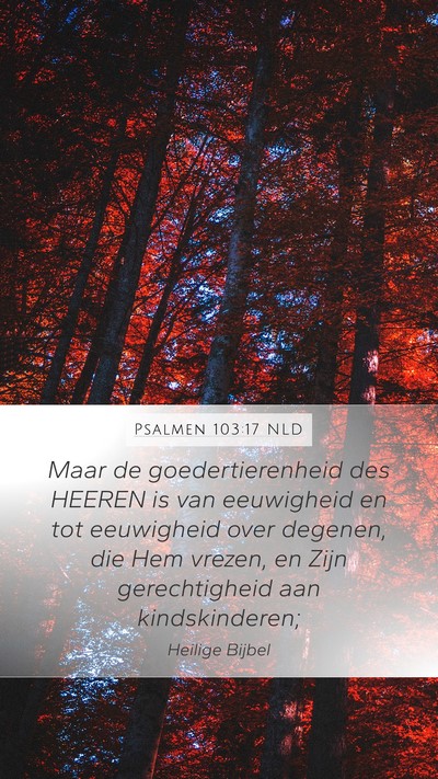 Psalmen 103:17 NLD Bible Verse Image