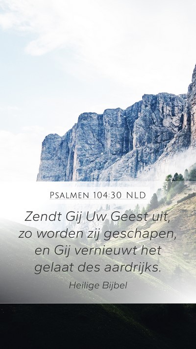 Psalmen 104:30 NLD Bible Verse Image