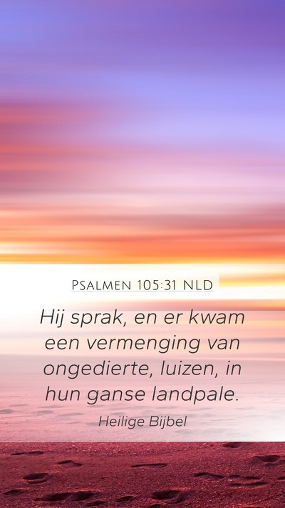 Psalmen 105:31 NLD Bible Verse Image