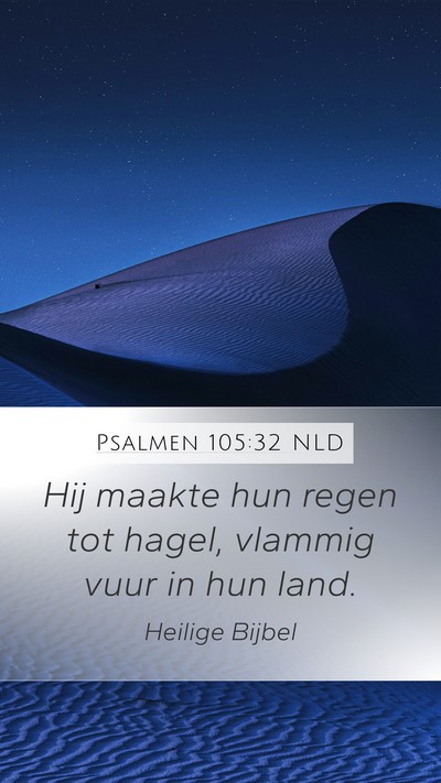 Psalmen 105:32 NLD Bible Verse Image
