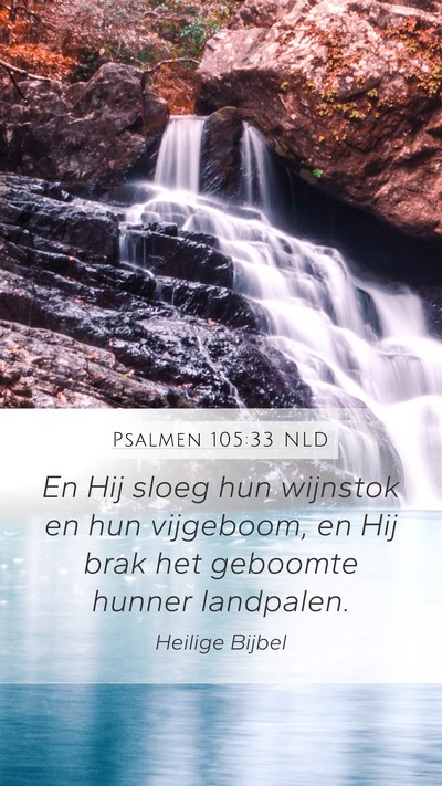 Psalmen 105:33 NLD Bible Verse Image