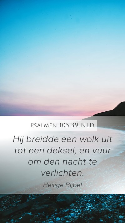 Psalmen 105:39 NLD Bible Verse Image