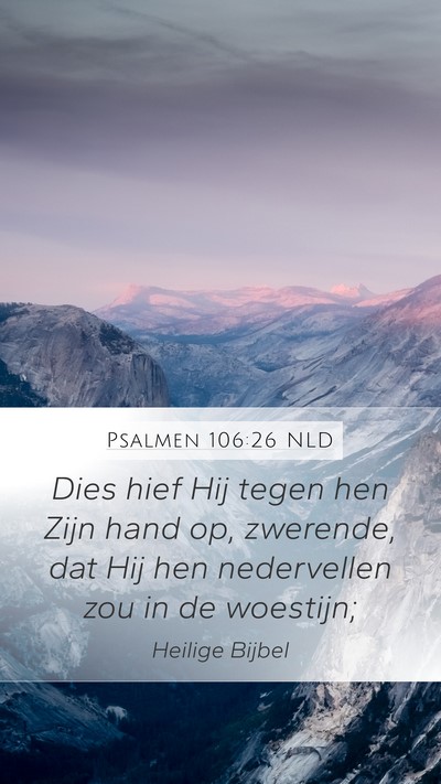 Psalmen 106:26 NLD Bible Verse Image
