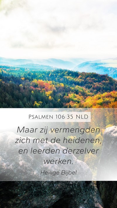 Psalmen 106:35 NLD Bible Verse Image