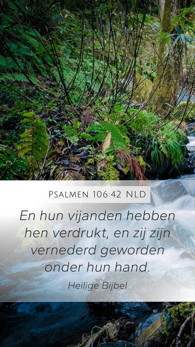 Psalmen 106:42 NLD Bible Verse Image