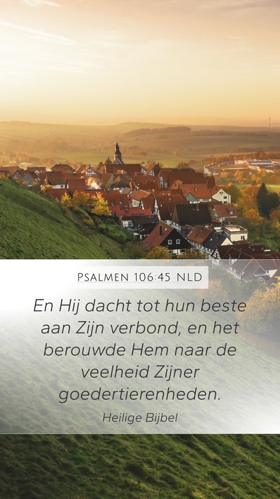 Psalmen 106:45 NLD Bible Verse Image